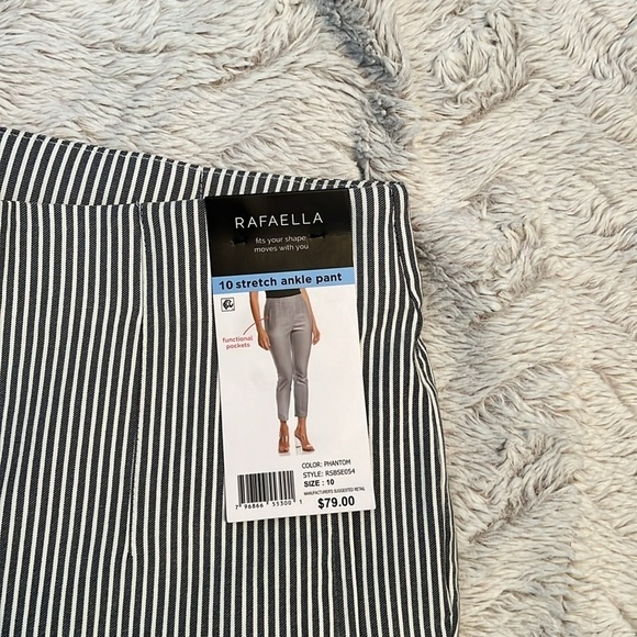 NWT Rafaella Stretch Ankle Pants Size 10 - Picture 3 of 6